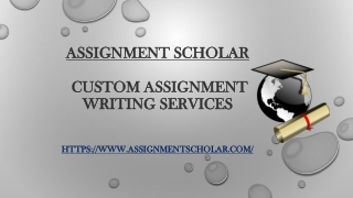 Assignment Scholar- Custom Assignment writing Services