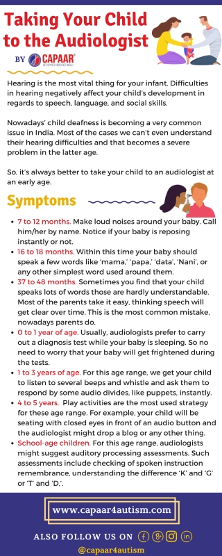 Taking Your Child to Audiologist | Best Audiologist in Bangalore | CAPAAR
