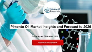 Pimento Oil Market Insights and Forecast to 2026