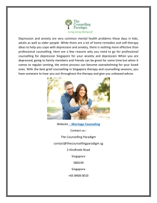 Marriage Counseling | The Counselling Paradigm