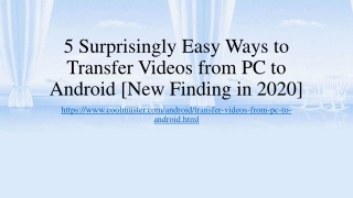 5 Easy Ways to Transfer Videos from PC to Android Phone