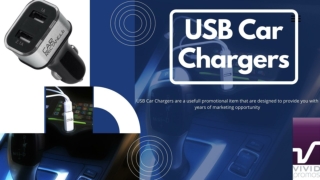 Promotional USB Car Chargers For Boosting Brand Awareness