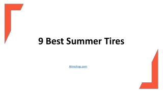 9 Best Summer Tires