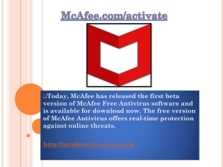 www.McAfee.com/Activate - Enter your code - Activate McAfee