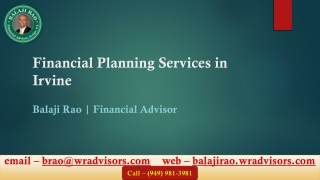 Financial Planning Services in Irvine