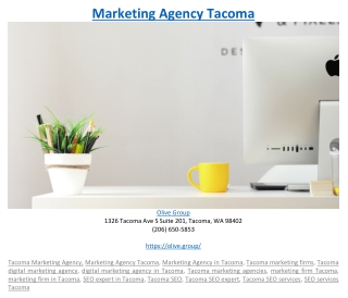 Marketing Agency Tacoma