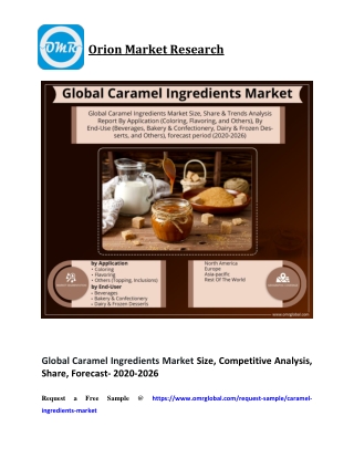 Global Caramel Ingredients Market Size, Competitive Analysis, Share, Forecast- 2020-2026