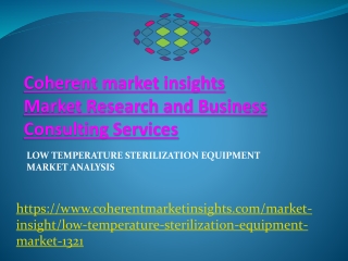 Low Temperature Sterilization Equipment Market Analysis