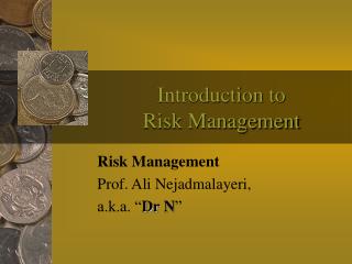 Introduction to Risk Management