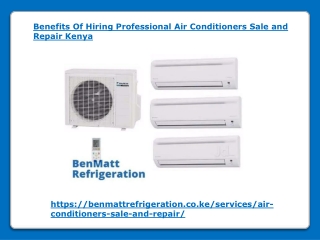 Benefits Of Hiring Professional Air Conditioners Sale and Repair Kenya