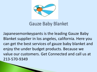 Comfortable Gauze Baby Blanket