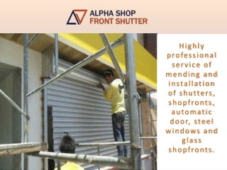 Roller Shutter Repair London