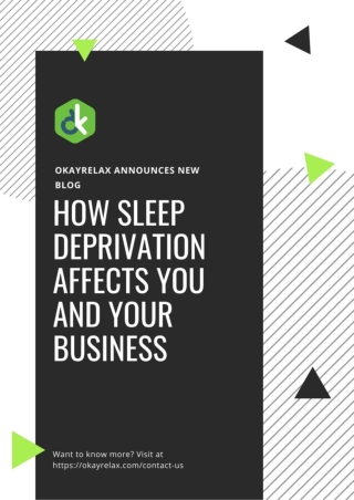 How Sleep Deprivation Affects You and Your Business