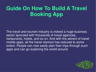 Flight Booking App Development PPT