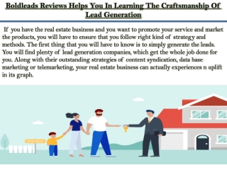 Boldleads Reviews Helps You In Learning The Craftsmanship Of Lead Generation