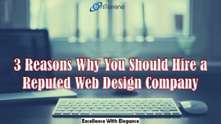 3 Reasons Why You Should Hire a Reputed Web Design Company