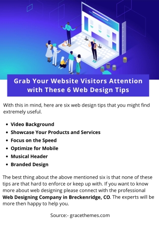 Grab Your Website Visitors Attention with These 6 Web Design Tips