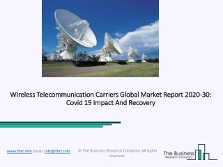 Wireless Telecommunication Carriers Size, Share, Statistics, Latest Trends, Segmentation And Forecast to 2030