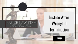 Justice After Wrongful Termination