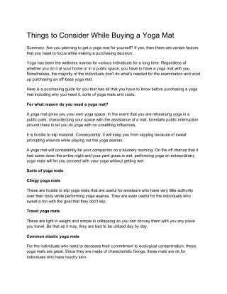 Buy Yoga Products