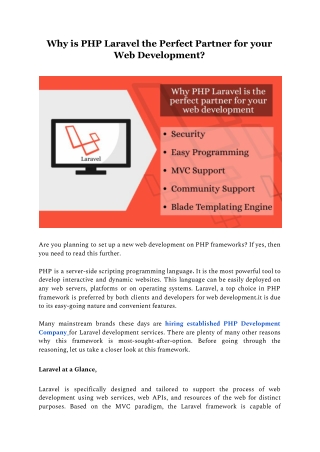 Why is PHP Laravel the perfect partner for your web development - CSSChopper