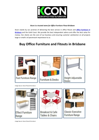 Buy Office Furniture and Fitouts in Brisbane - Ikcon