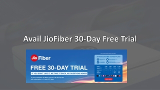Avail JioFiber Broadband Free Trial