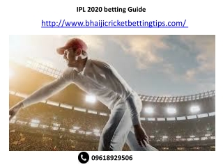 IPL 2020 betting Guide