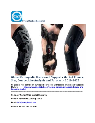 Global Orthopedic Braces and Supports Market Trends, Size, Competitive Analysis and Forecast - 2019-2025