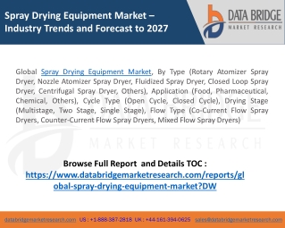 Impact Assessment Of Covid-19 Outbreak On Spray drying equipment market