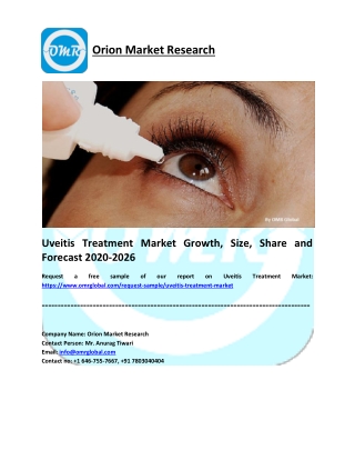 Uveitis Treatment Market Growth, Size, Share and Forecast 2020-2026