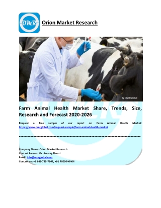 Farm Animal Health Market Research and Forecast 2020-2026