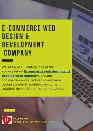E-commerce Web Design & Development Company
