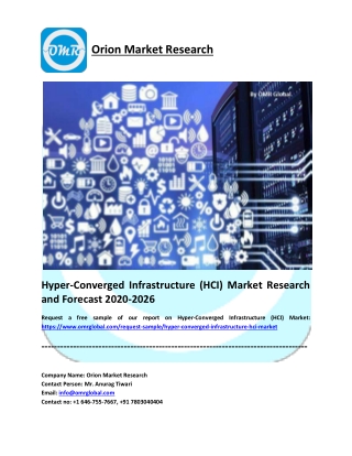 Hyper-Converged Infrastructure (HCI) Market Research and Forecast 2020-2026