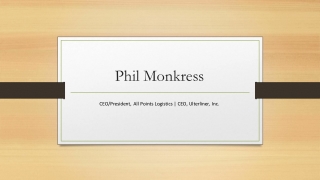 Phil Monkress - Goal-oriented and Detail-focused Professional