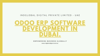 Odoo ERP Software Development in Dubai