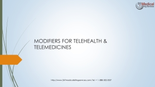 MODIFIERS FOR TELEHEALTH & TELEMEDICINES