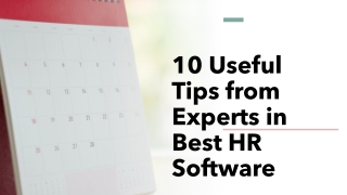 10 Useful Tips from Experts in Best HR Software