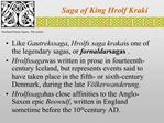 Saga of King Hrolf Kraki