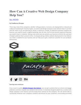 Web Design Company San Antonio | Southtown Designs