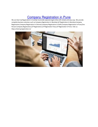 Company Registration in Pune