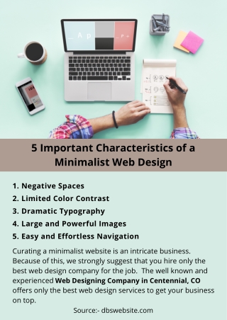 5 Important Characteristics of a Minimalist Web Design