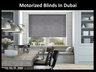 Motorized Blinds Dubai