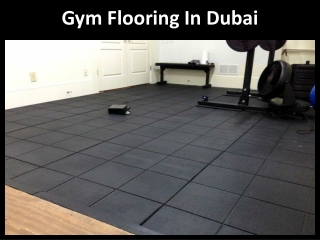 Gym Flooring in Dubai