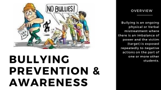 BULLYING PREVENTION & AWARENESS