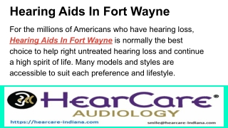 Hearing Aids In Fort Wayne