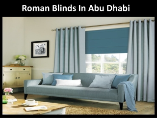 Roman Blinds Abu Dhabi