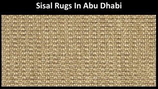 Sisal Rugs in Abu Dhabi