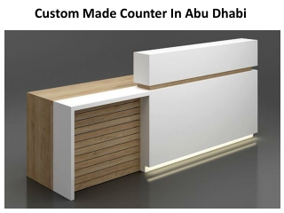 Custom Made Counters Abu Dhabi