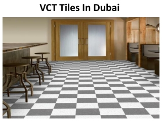 VCT Tile in Dubai